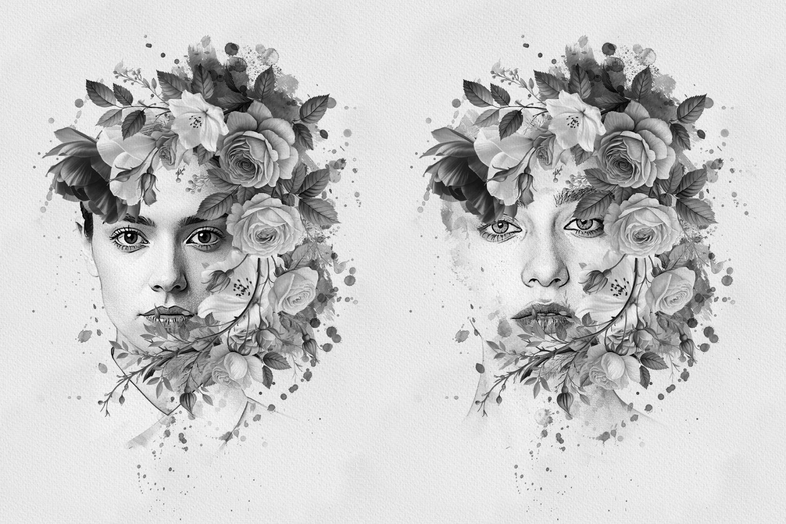 Flower Decoration Photo Template