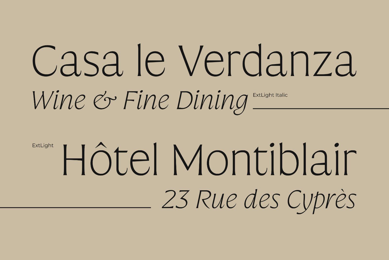 Preztik Display Typeface