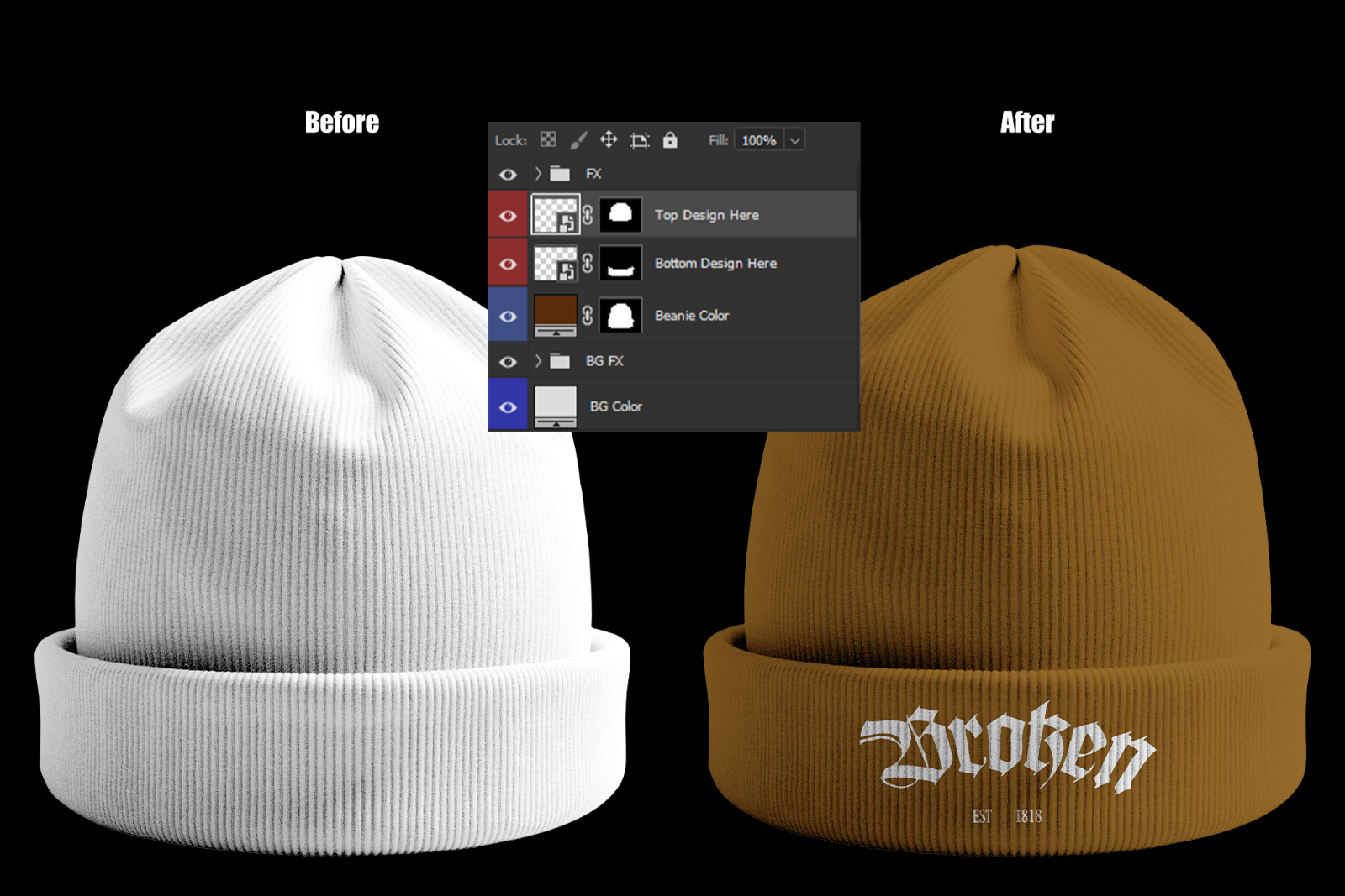 Beanie Mockup Bundle