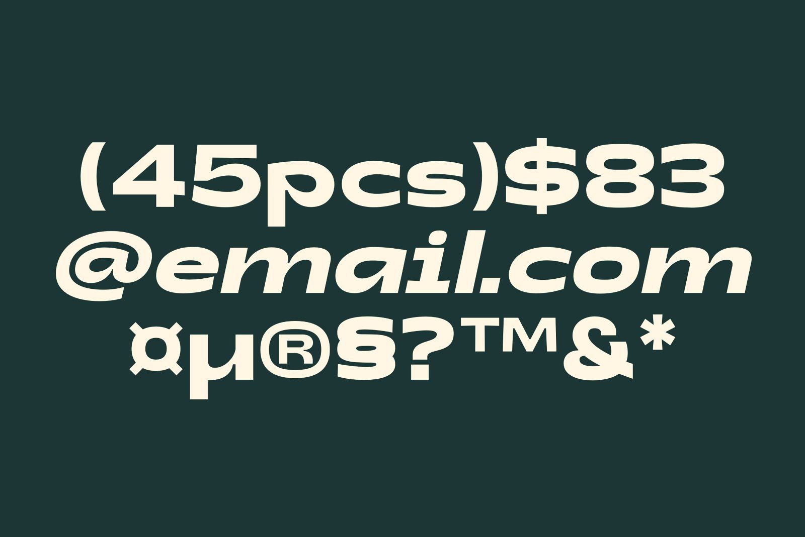 Gts Varine - Wide Display Font — image 13