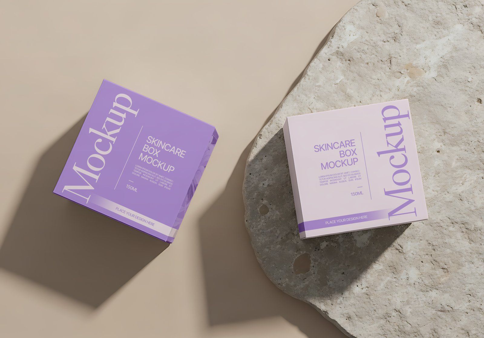 Beauty Clinic Mockup Bundle – Skincare Packaging, Cosmetic Branding PSD Mockups