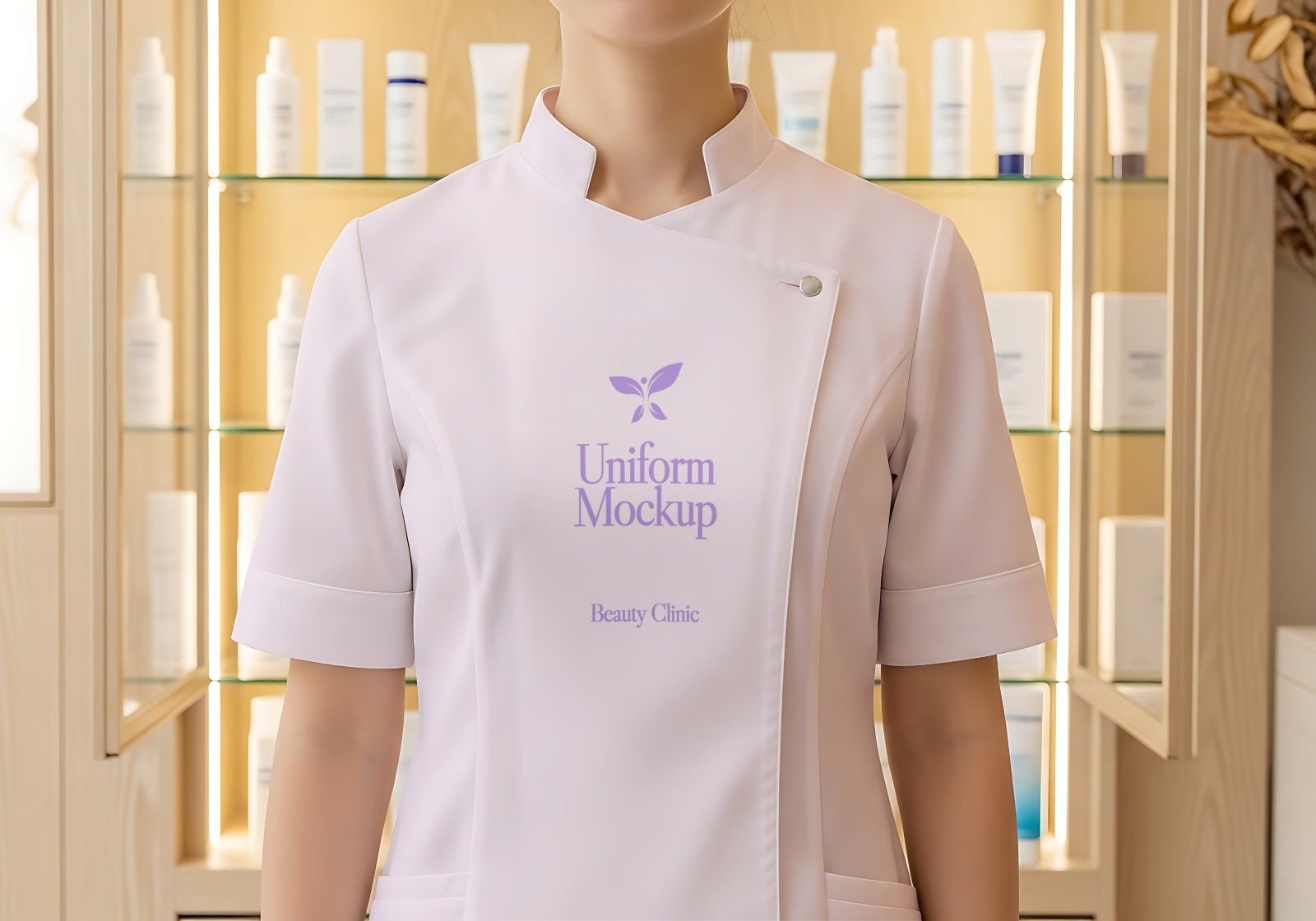 Beauty Clinic Mockup Bundle – Skincare Packaging, Cosmetic Branding PSD Mockups