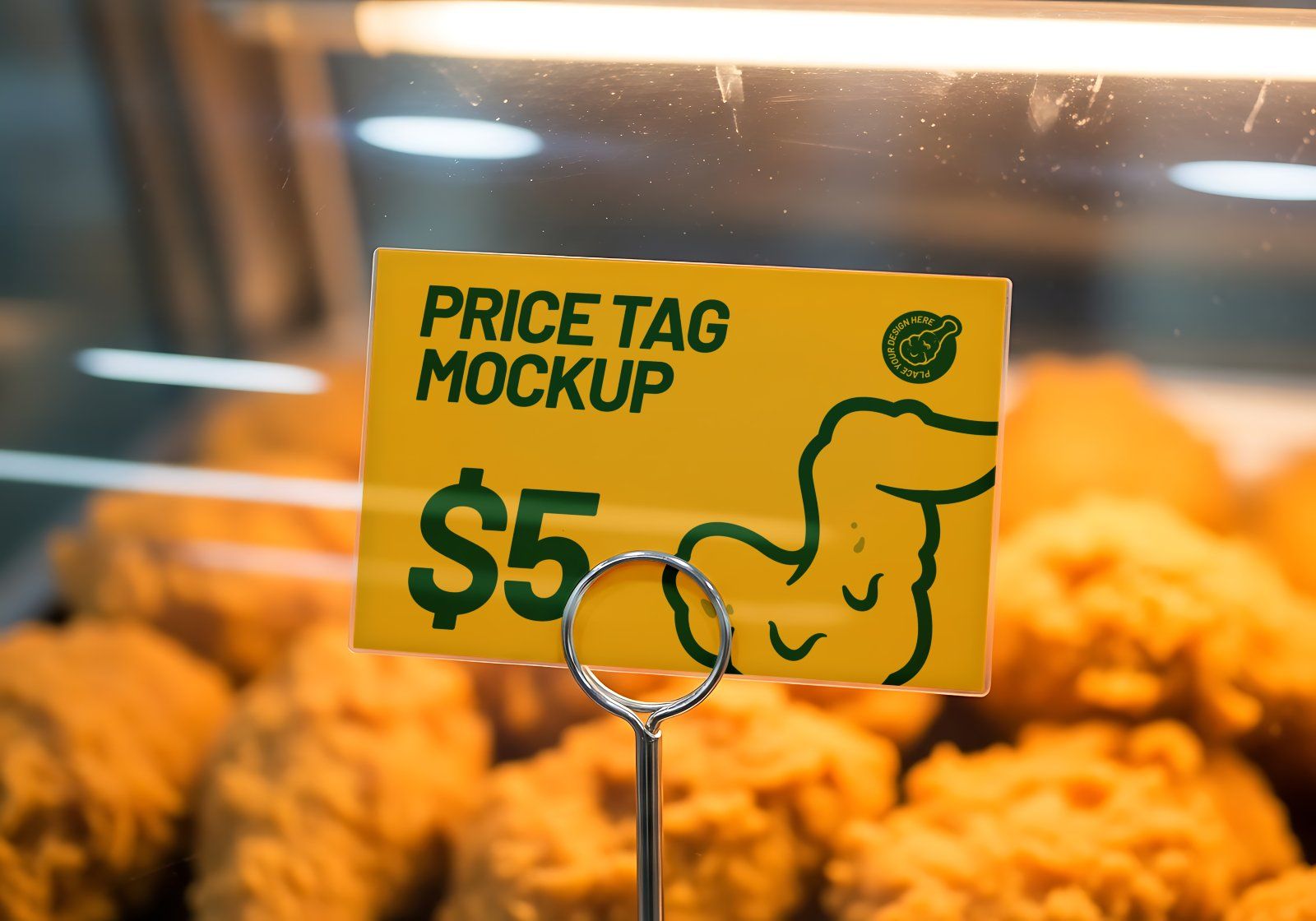 Premium Branding Fried Chicken Restaurant Mockup