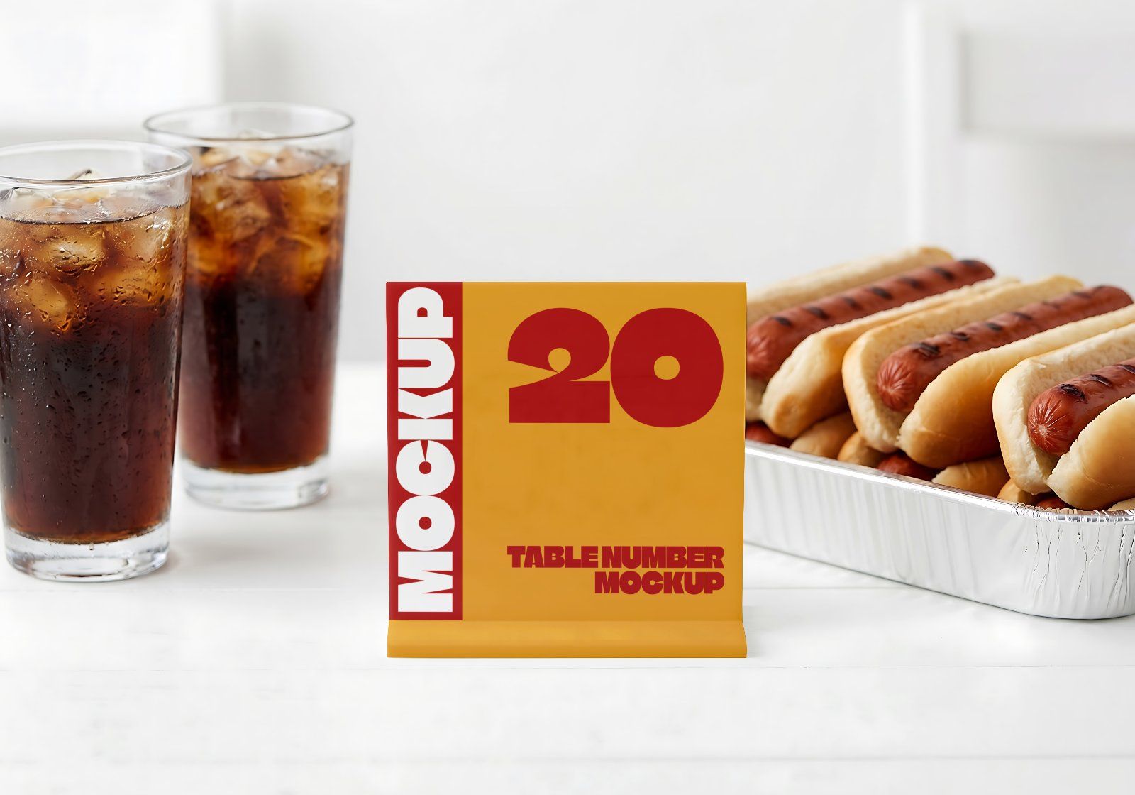 Premium Branding Hotdog Mockup