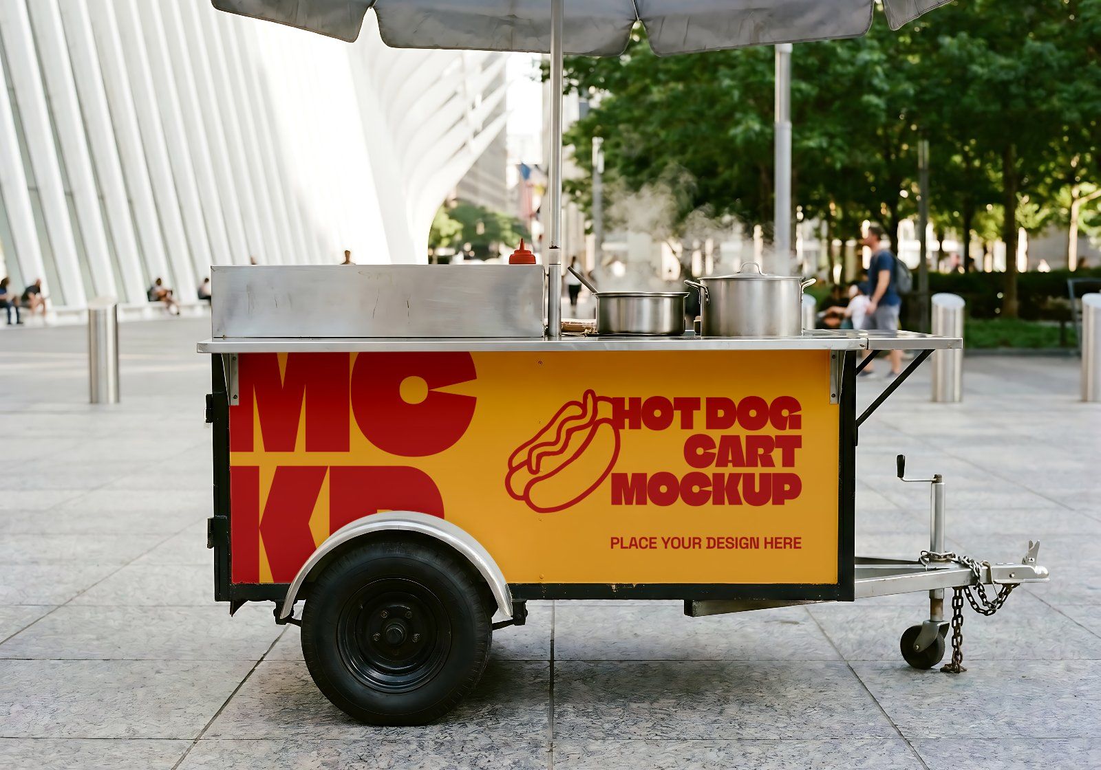 Premium Branding Hotdog Mockup