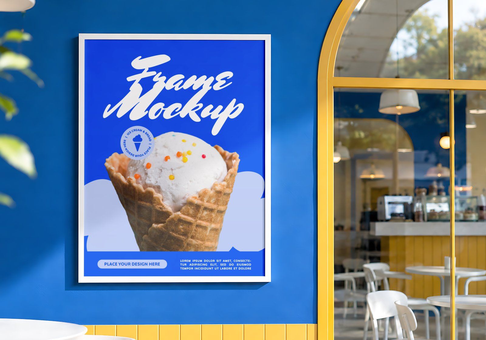 Premium Ice Cream & Bakery Branding Mockup Bundle – 15 Sweet PSD Scenes for Dessert Cafes, Food Pack