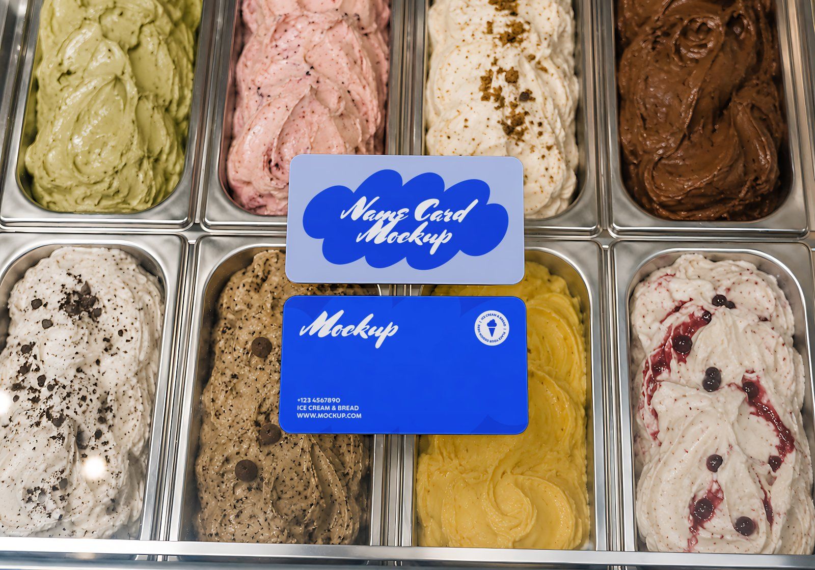 Premium Ice Cream & Bakery Branding Mockup Bundle – 15 Sweet PSD Scenes for Dessert Cafes, Food Pack