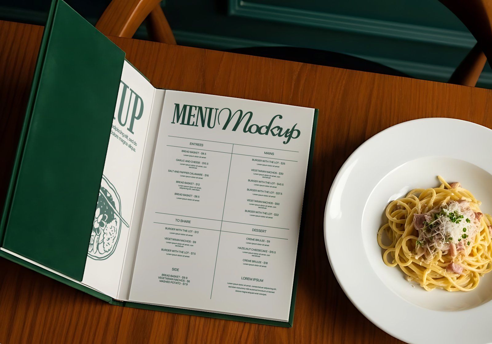 Premium Branding Steak Resto Mockup