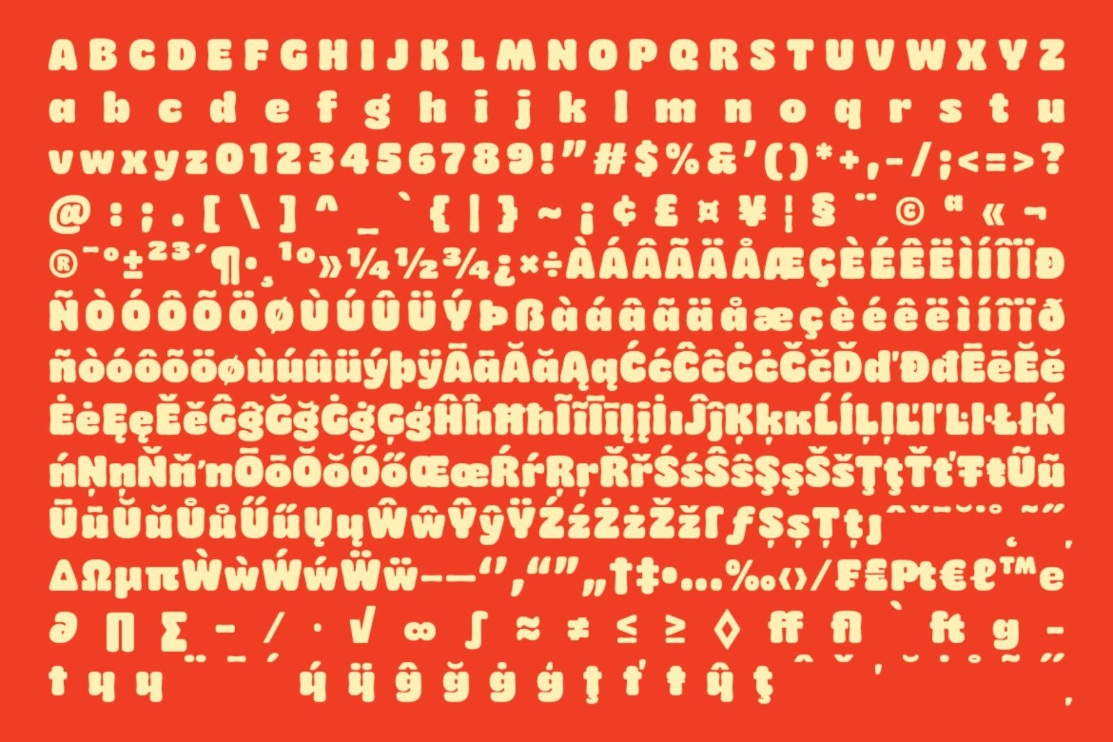 Chomp A Bold Chubby Font