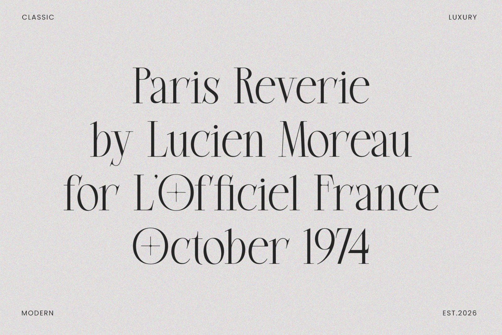 Moerca | Modern Classy Serif