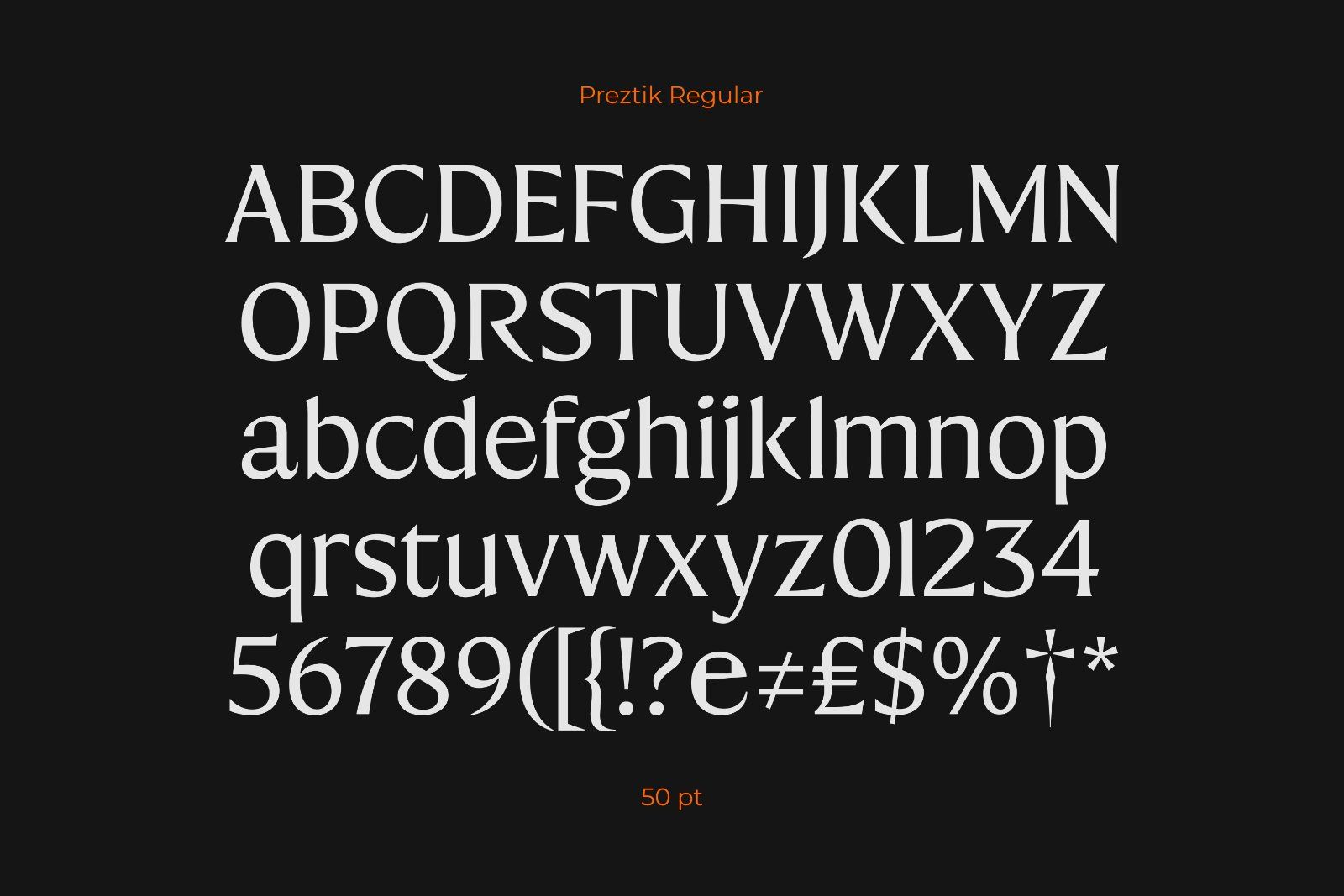 Preztik Display Typeface