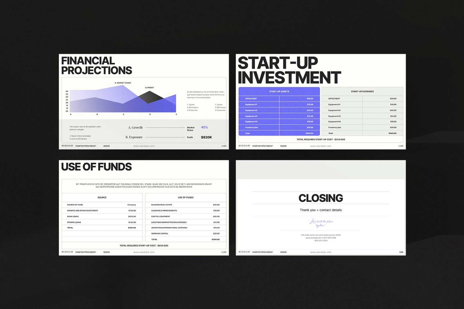Startup Pitch Deck Presentation Template