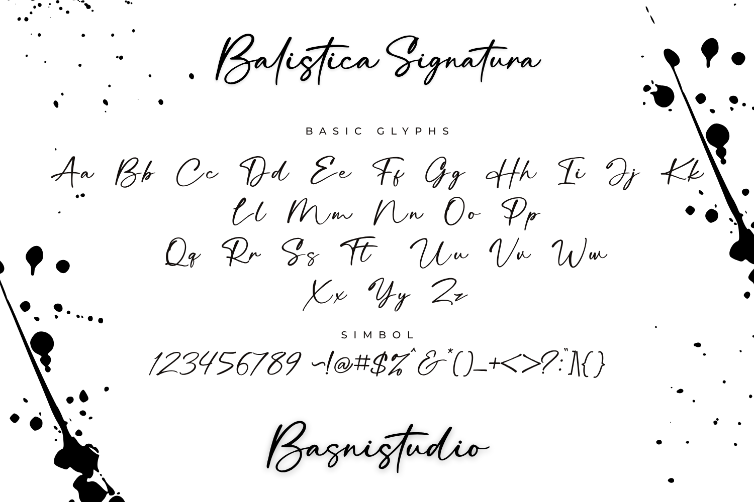 Balistica Signature Font