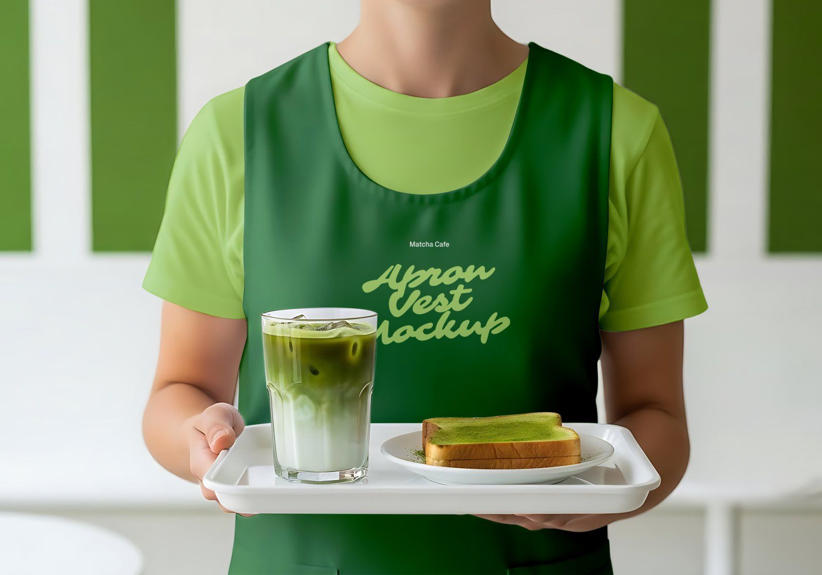 Matcha Cafe Mockup Bundle PSD – Cafe Branding & Packaging Presentation