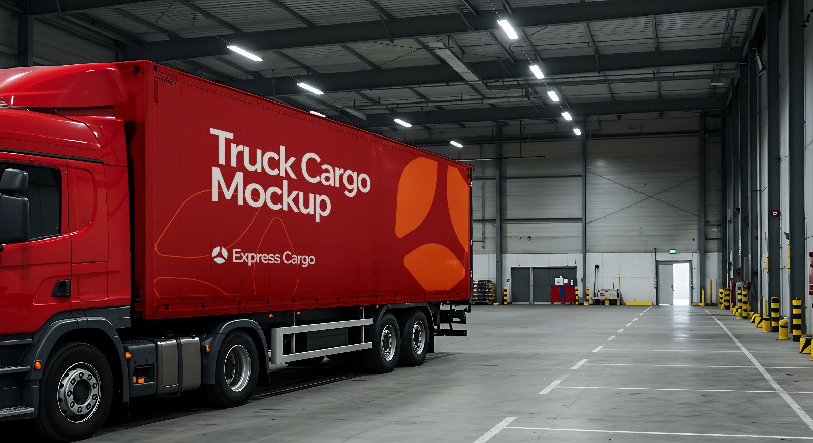 15 Cargo Delivery Mockups – PSD Van, Truck, Plane, Train & Container Branding Kit
