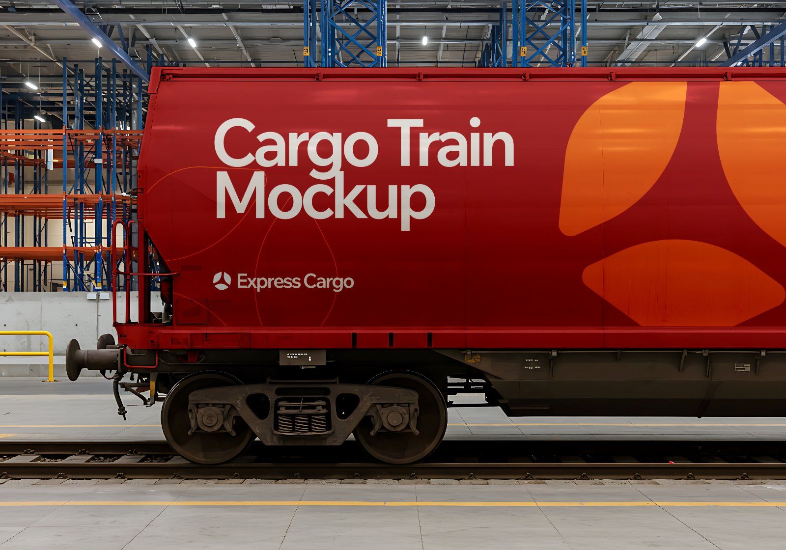15 Cargo Delivery Mockups – PSD Van, Truck, Plane, Train & Container Branding Kit