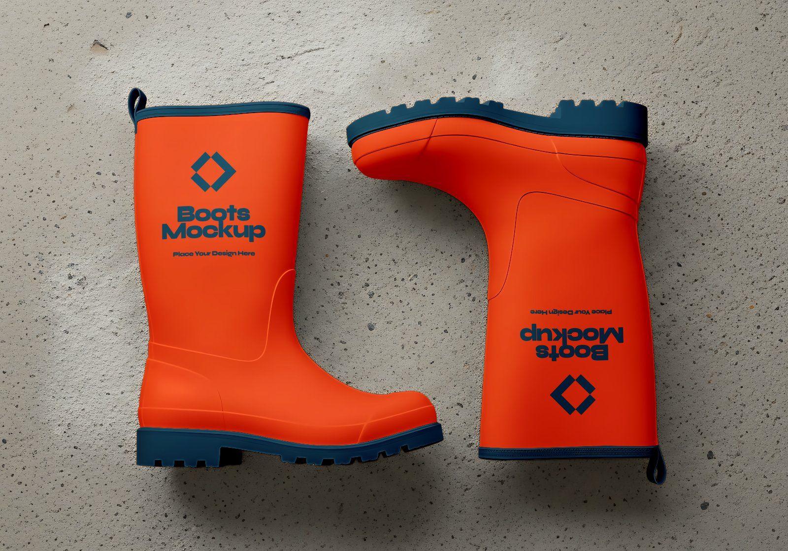 Premium Branding Red Construction Mockup