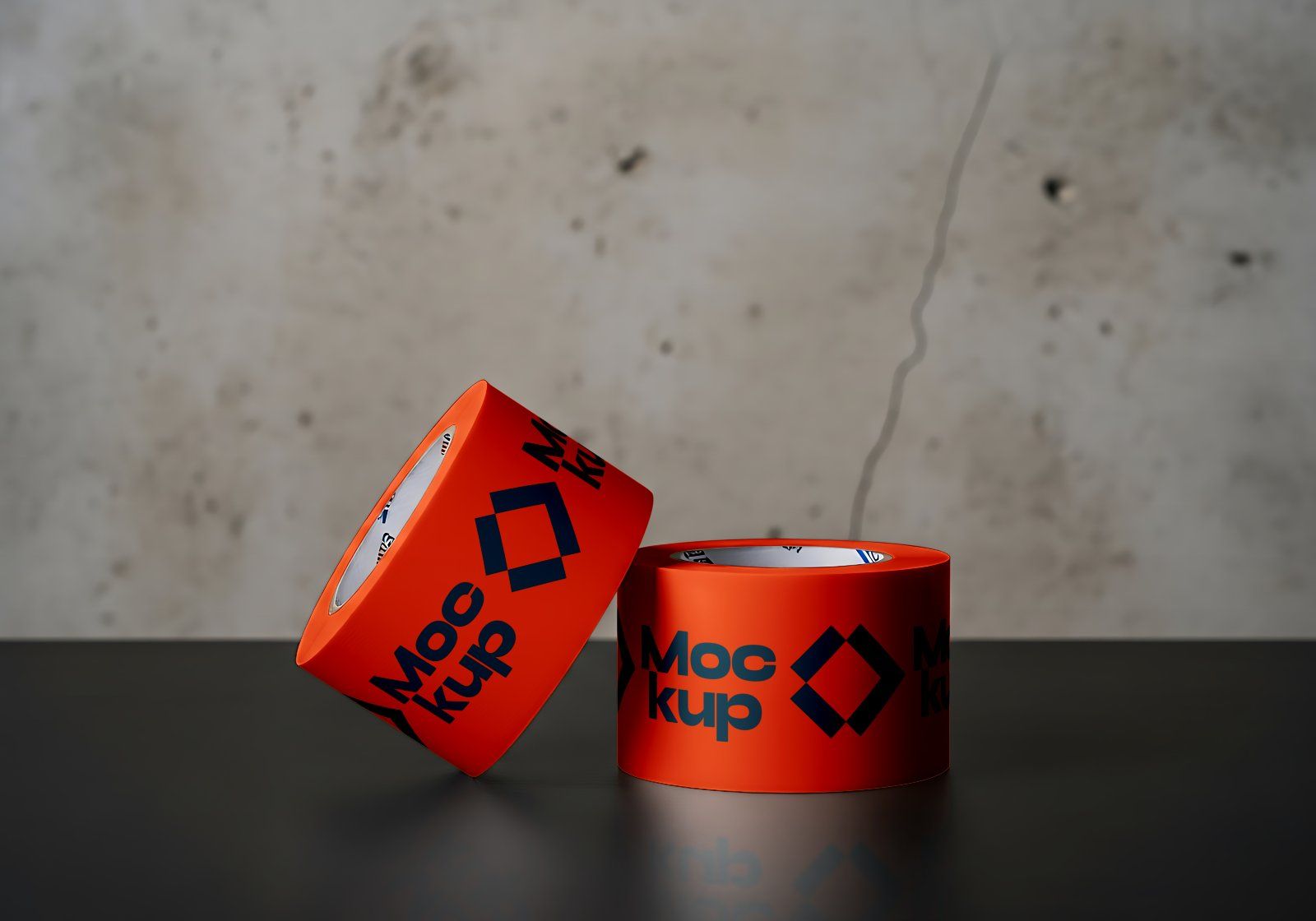 Premium Branding Red Construction Mockup