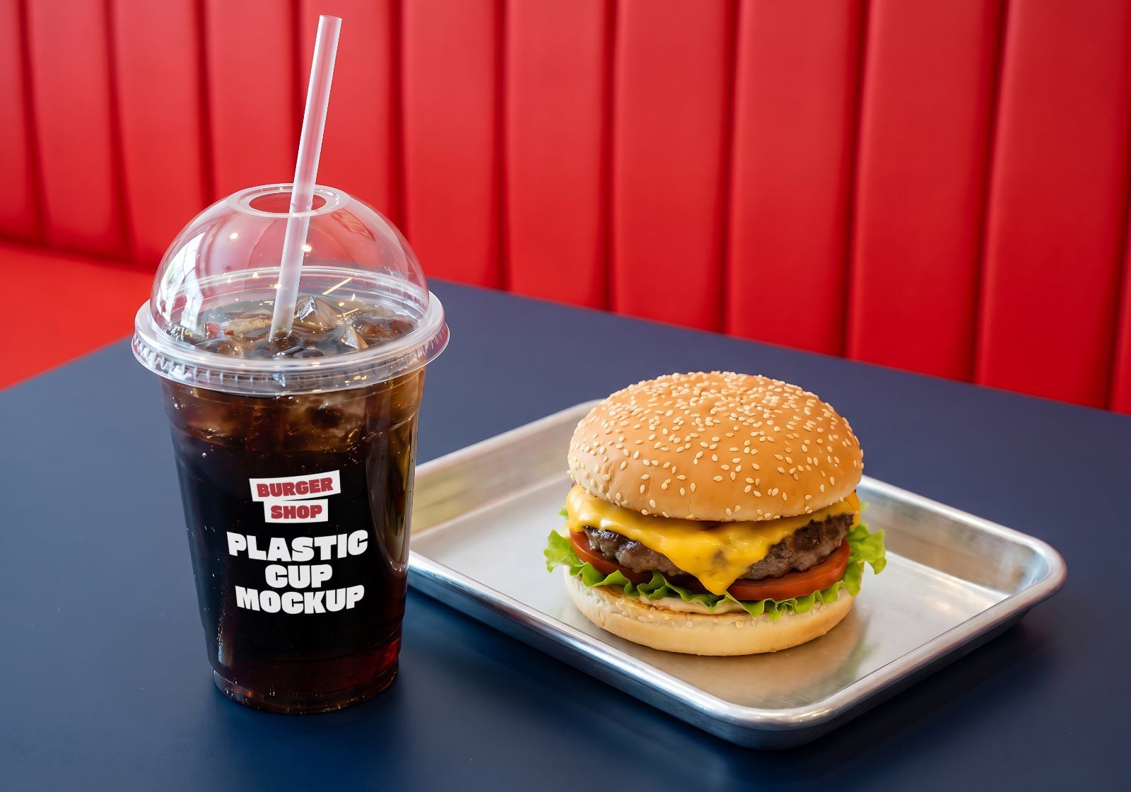 Premium Branding Burger Mockup
