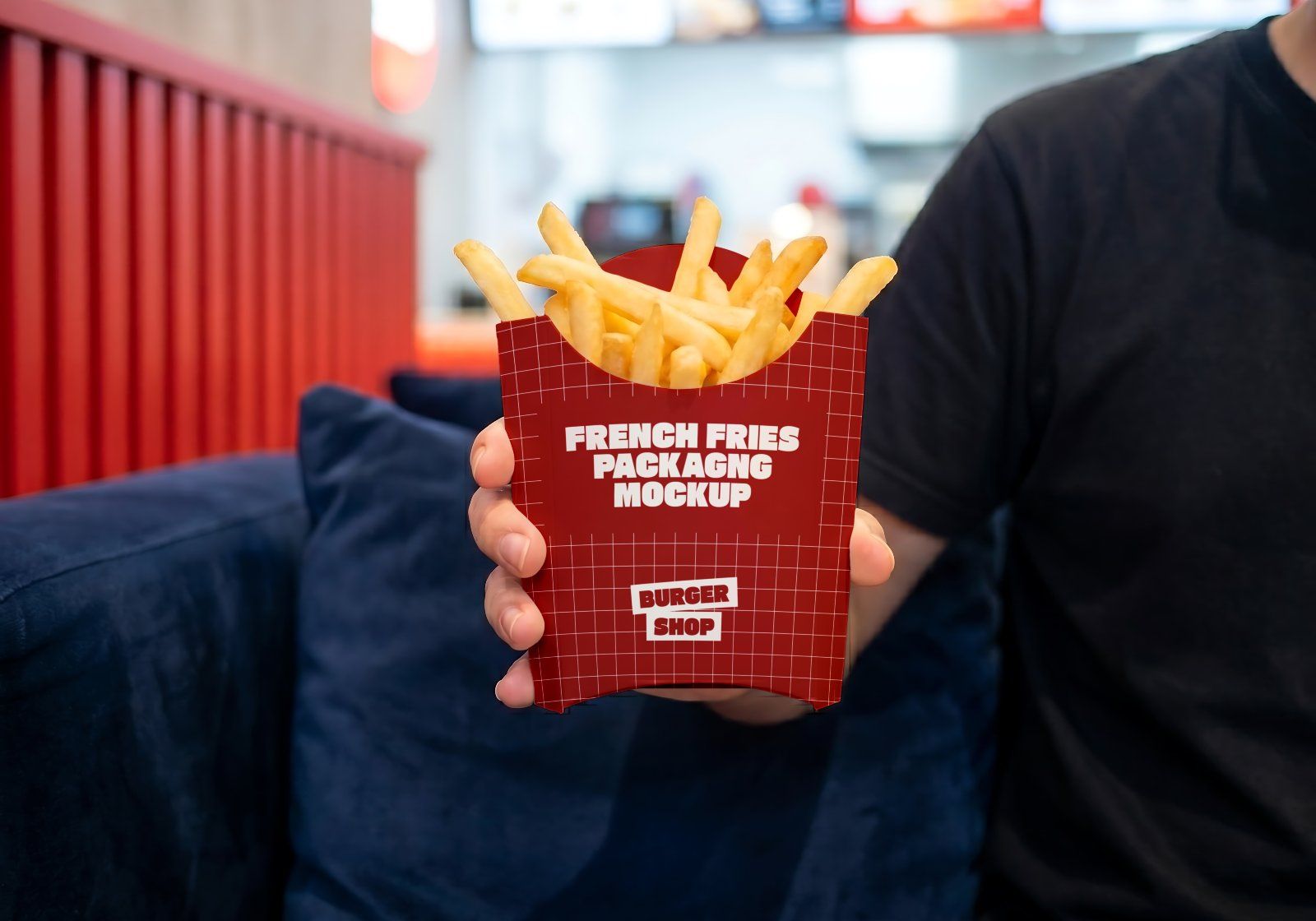 Premium Branding Burger Mockup