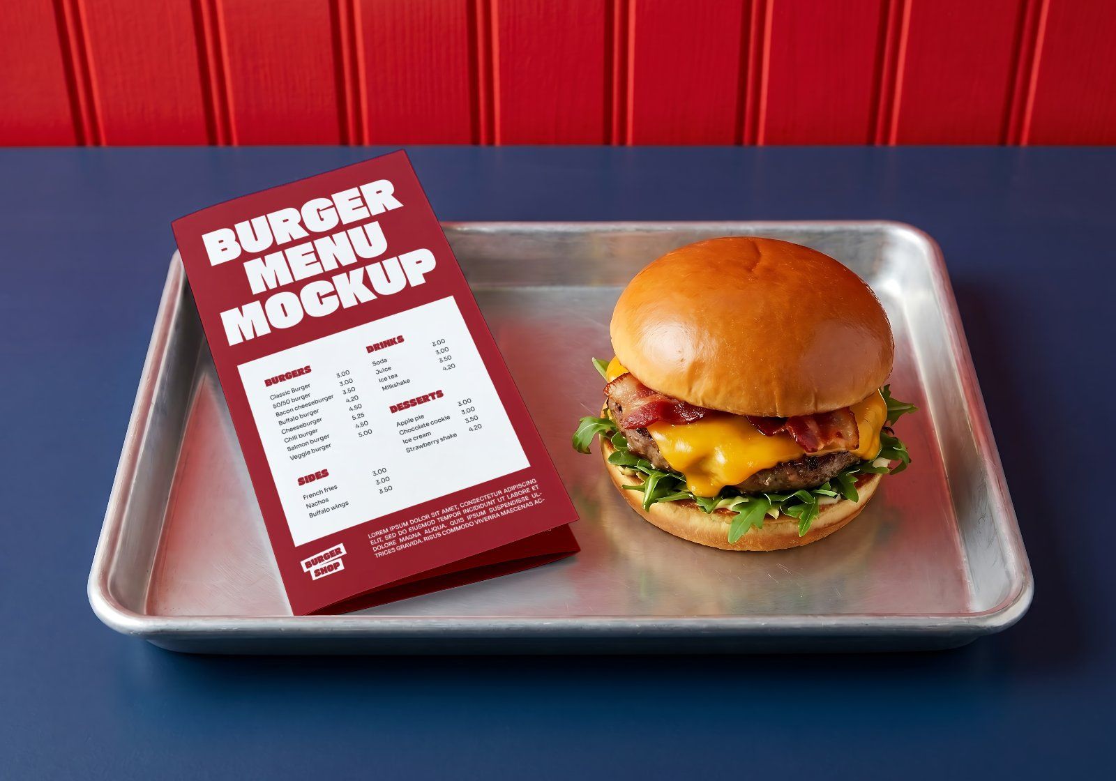 Premium Branding Burger Mockup