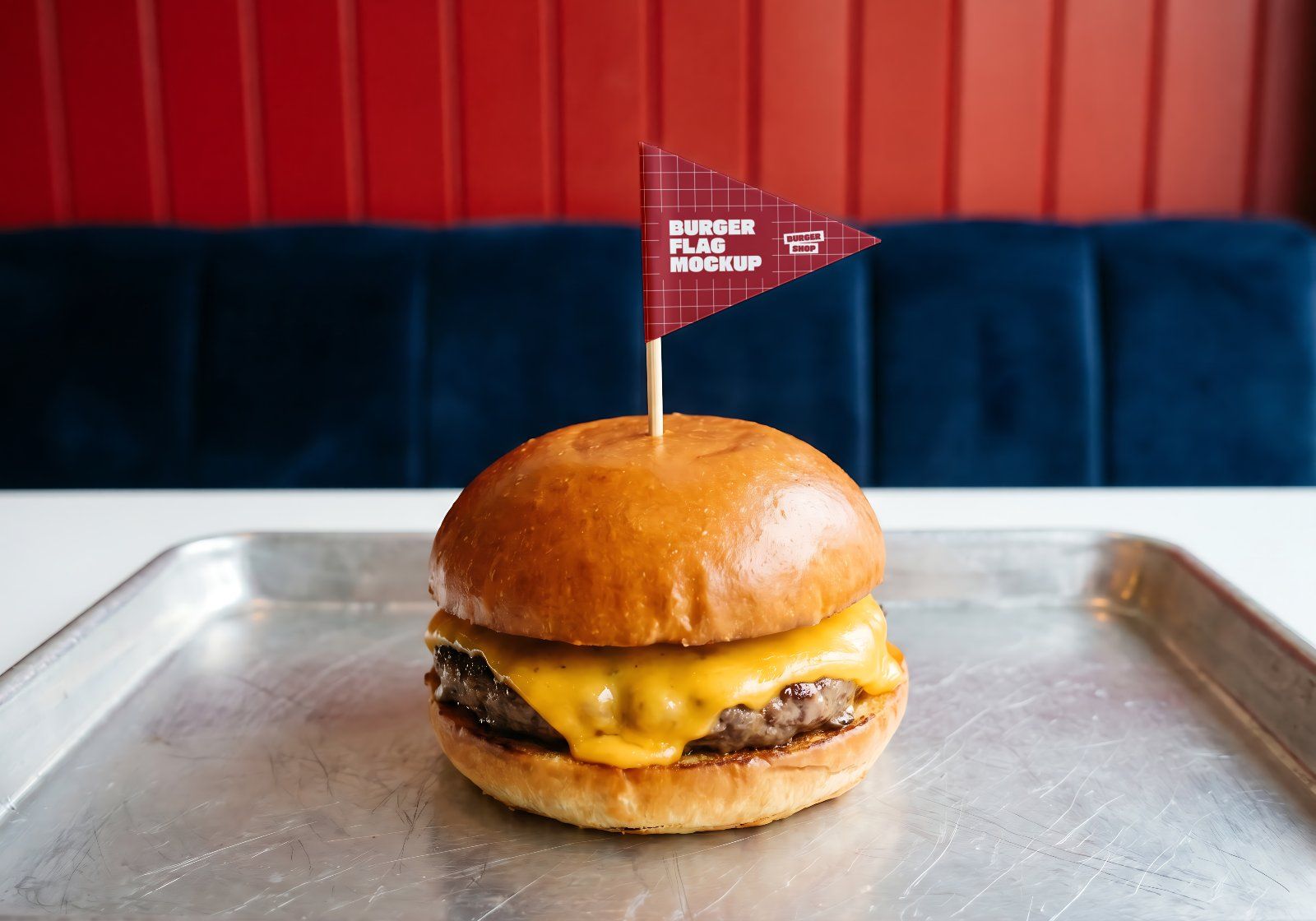 Premium Branding Burger Mockup