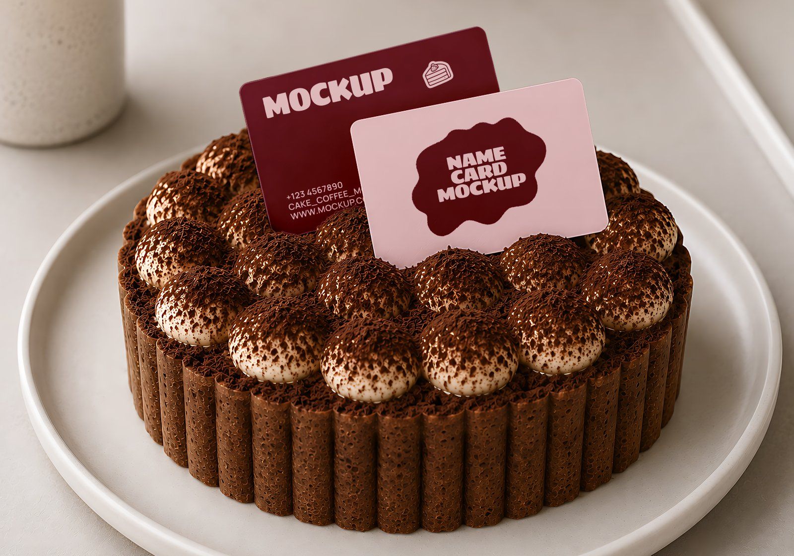 Premium Cake & Coffee Shop Branding Mockup Bundle – 15 Aesthetic PSD Scenes for Bakeries, Cafes