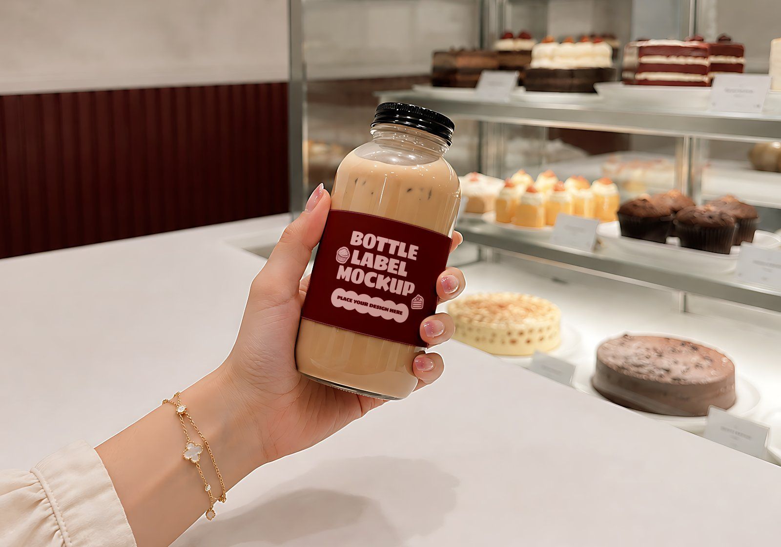 Premium Cake & Coffee Shop Branding Mockup Bundle – 15 Aesthetic PSD Scenes for Bakeries, Cafes