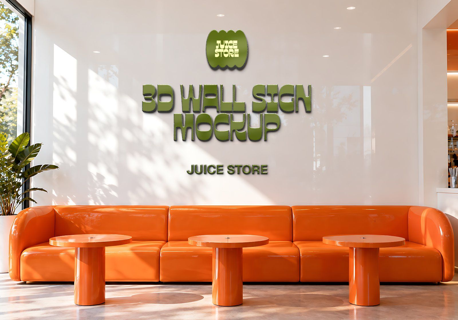 Juice Store Mockup Bundle - Complete Juice Bar & Smoothie Brand Identity PSD — image 12