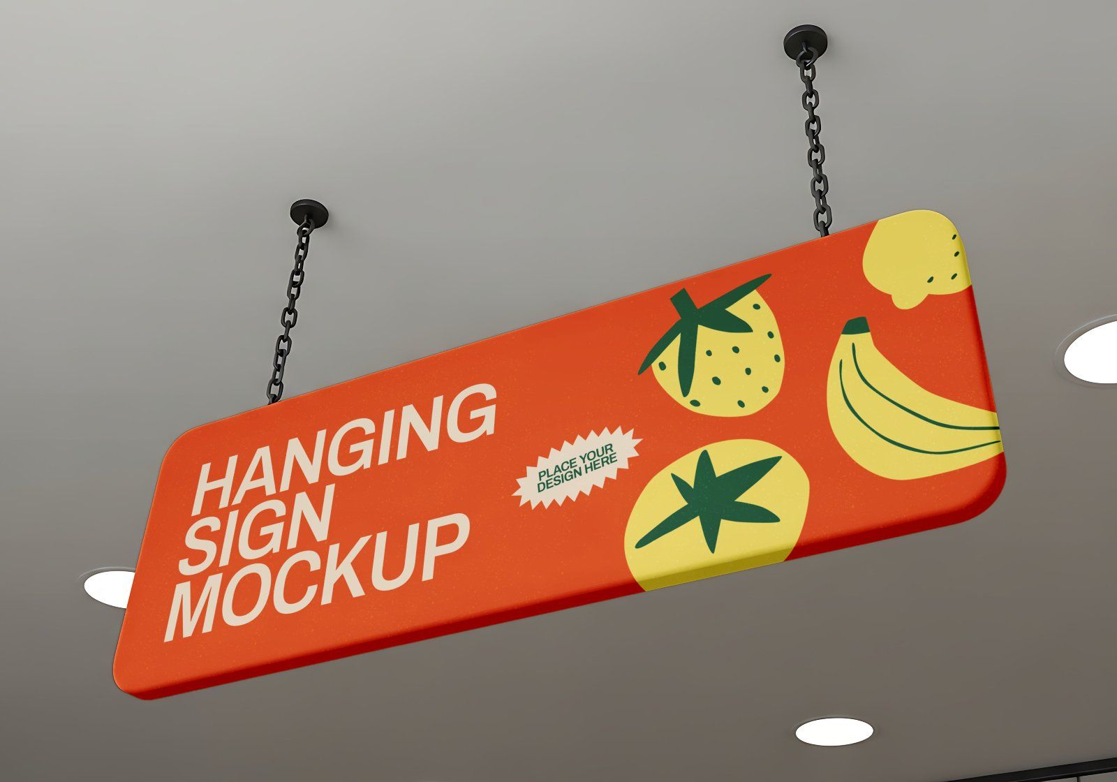 Premium Branding Fruit Market Mockup