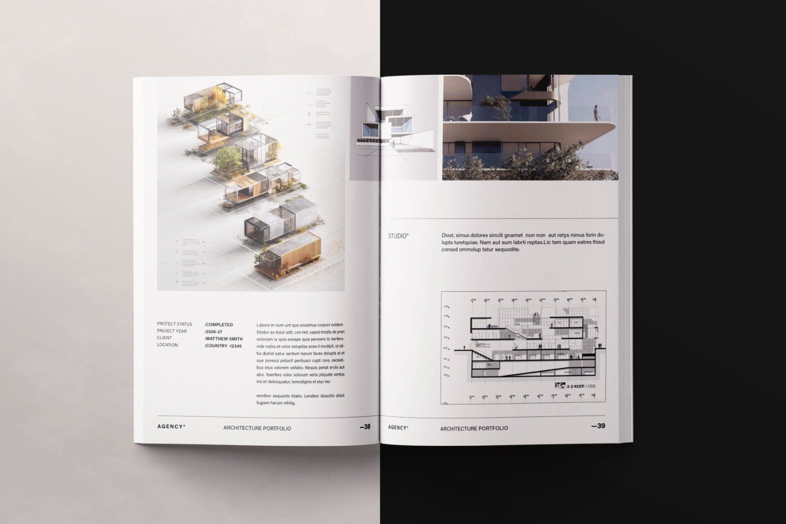 Architecture Sketch Design Portfolio Template
