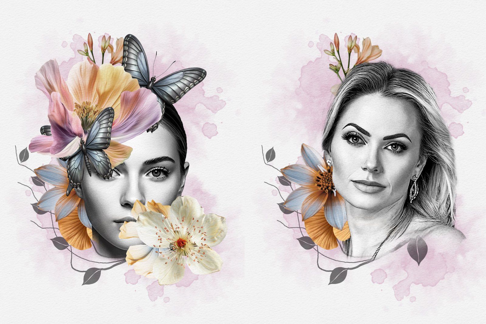 Flower Decoration Photo Template