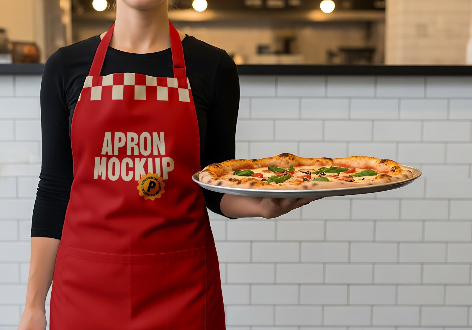 Premium Branding Premium Pizza Store Mockup
