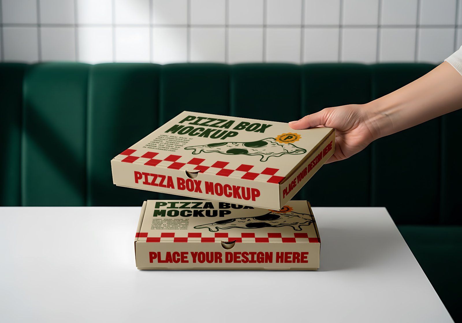 Premium Branding Premium Pizza Store Mockup