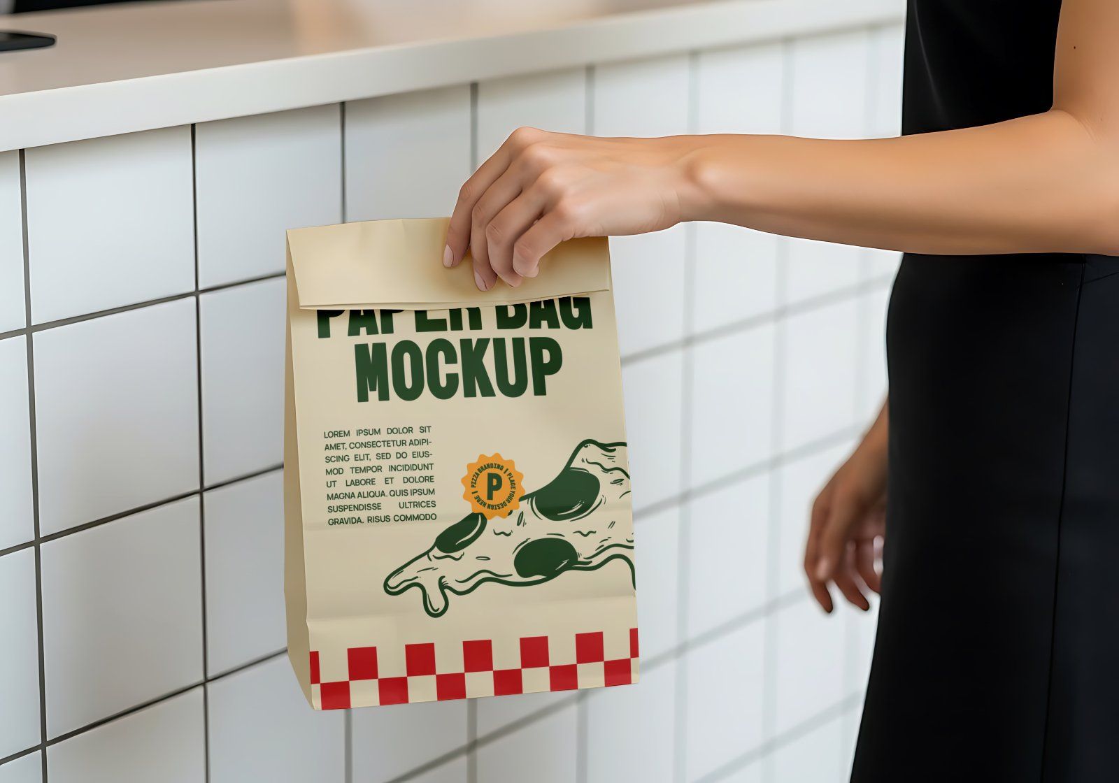 Premium Branding Premium Pizza Store Mockup
