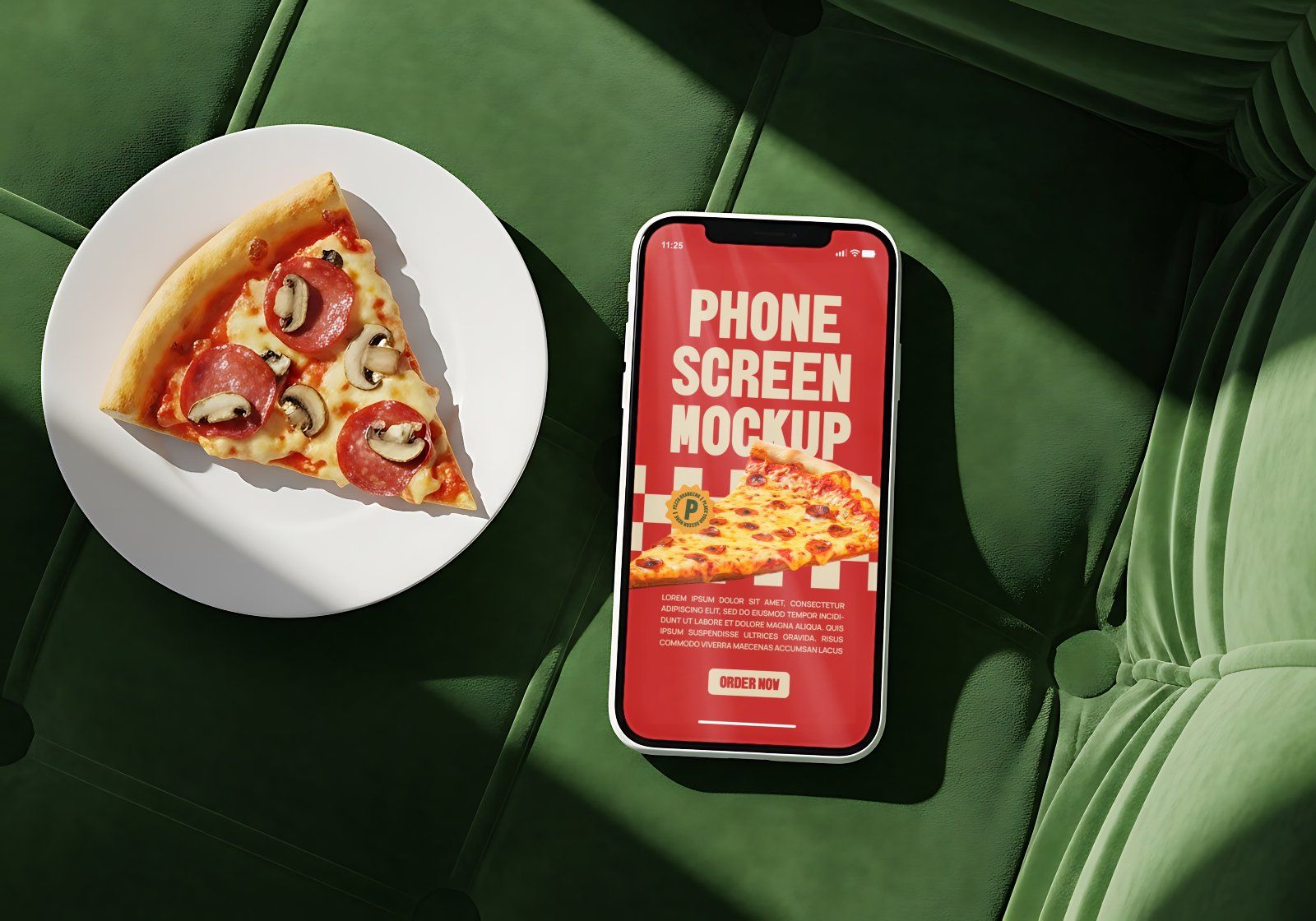 Premium Branding Premium Pizza Store Mockup