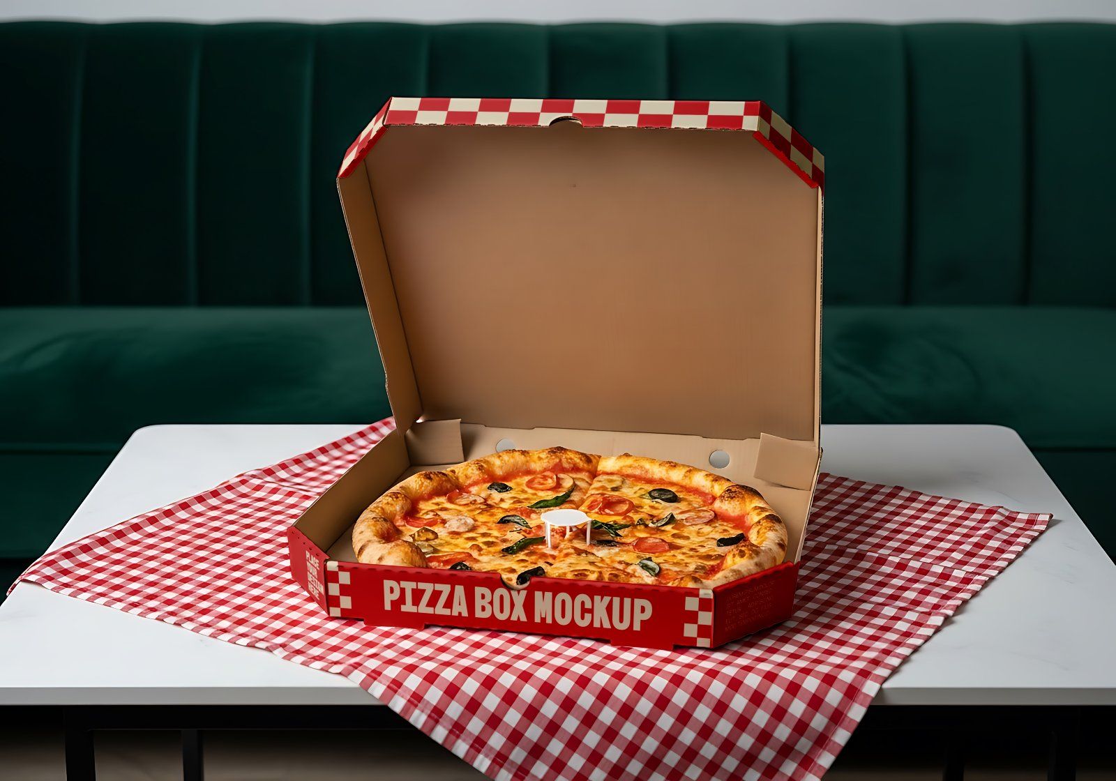 Premium Branding Premium Pizza Store Mockup