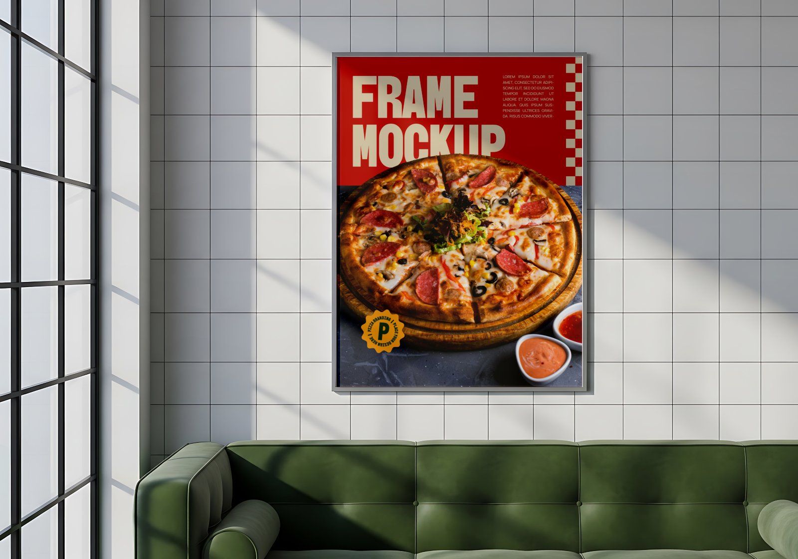 Premium Branding Premium Pizza Store Mockup