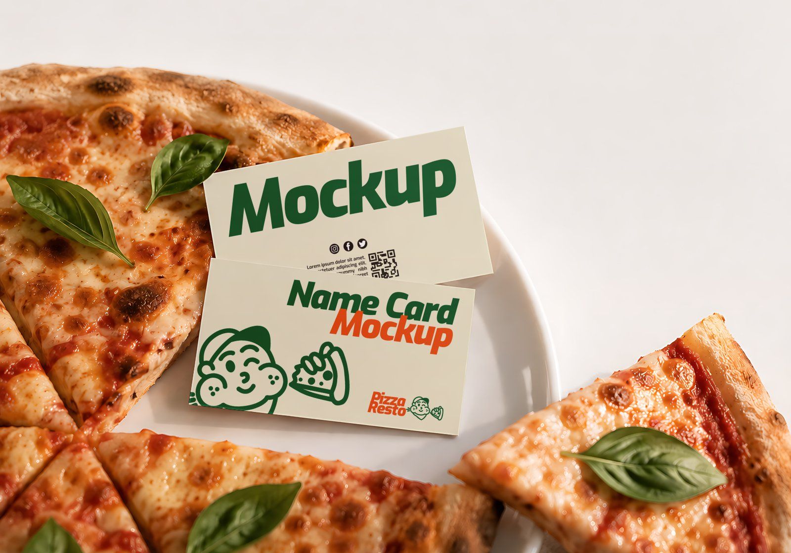 Premium Branding Pizza Mockup