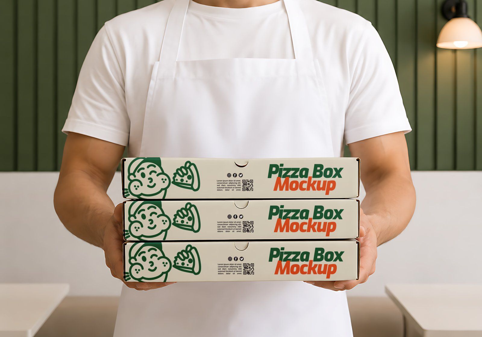 Premium Branding Pizza Mockup