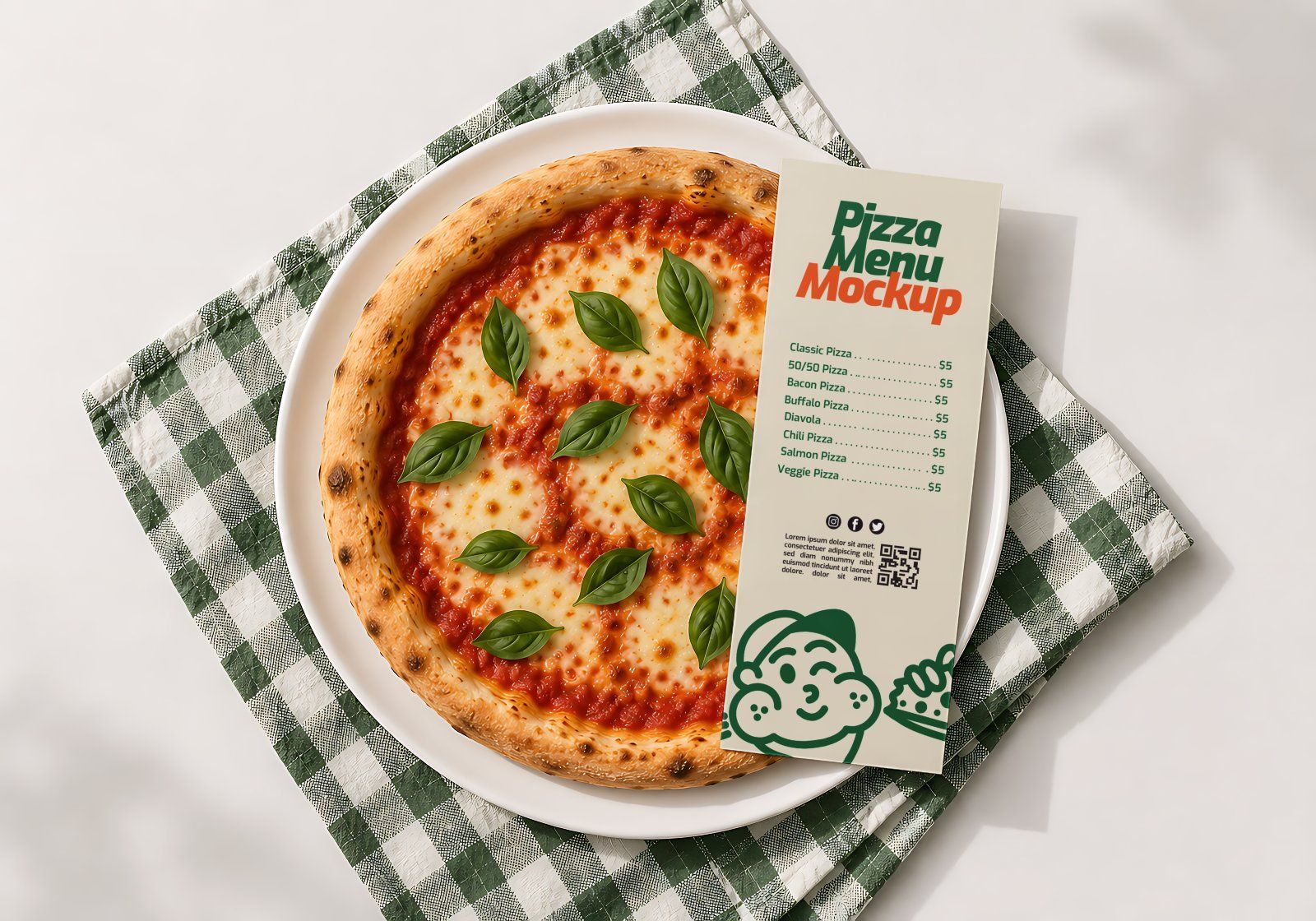 Premium Branding Pizza Mockup