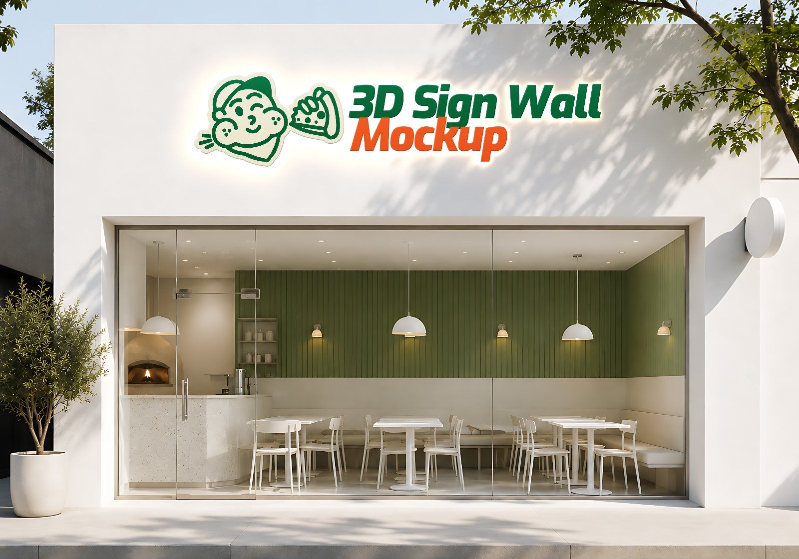 Premium Branding Pizza Mockup
