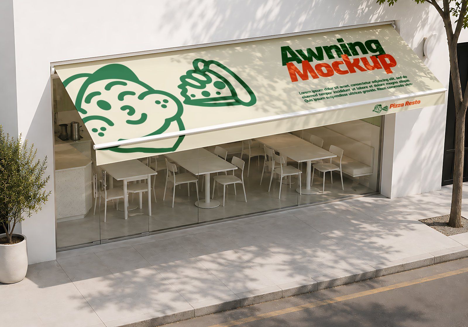 Premium Branding Pizza Mockup