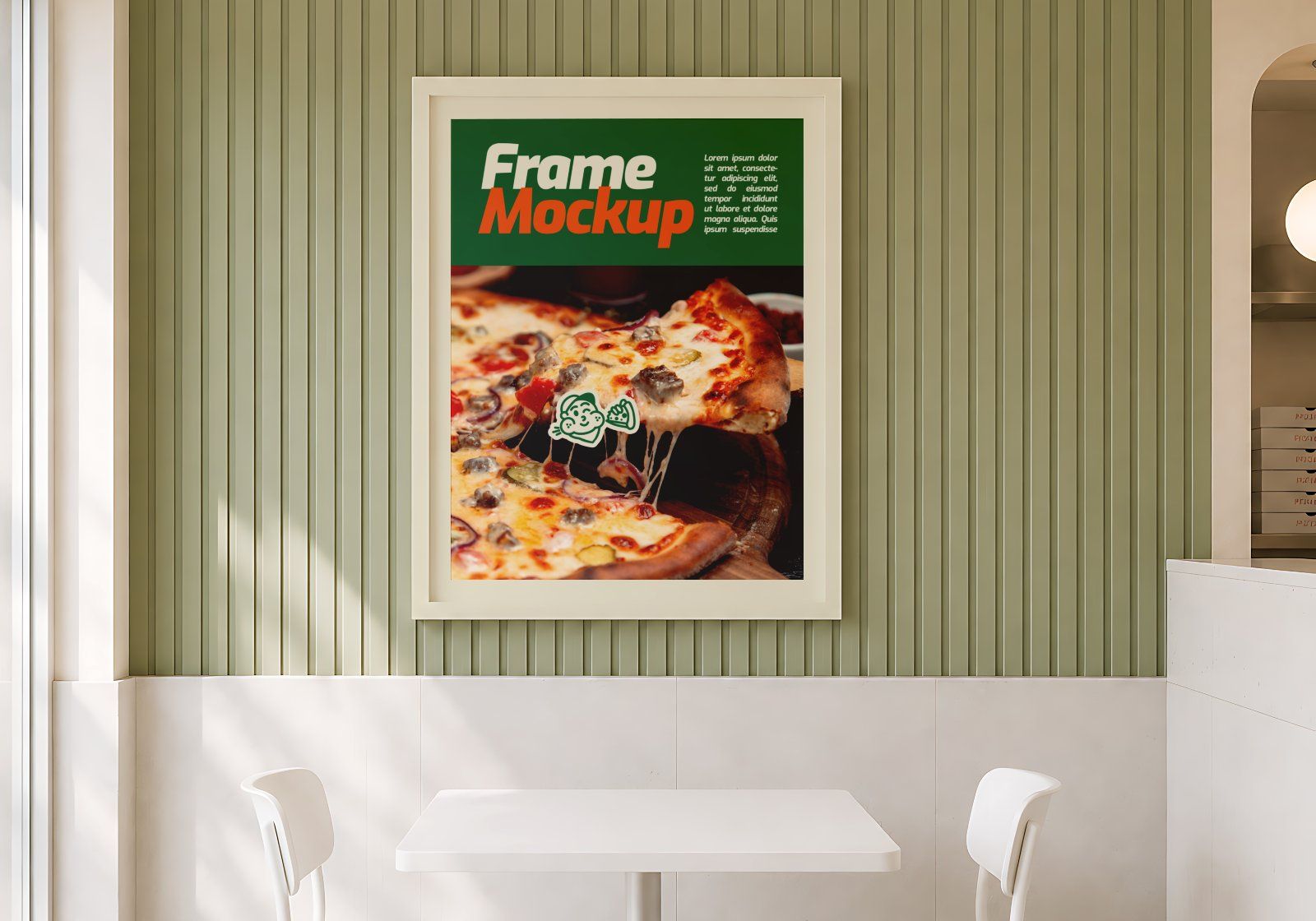 Premium Branding Pizza Mockup