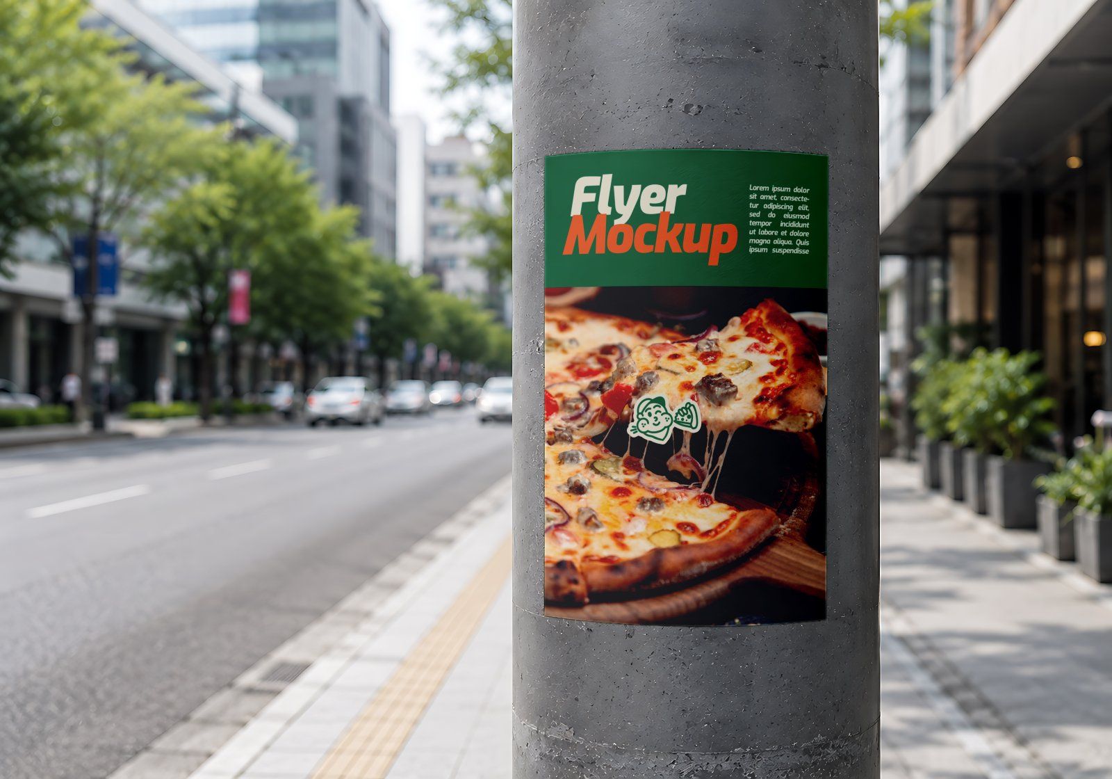 Premium Branding Pizza Mockup