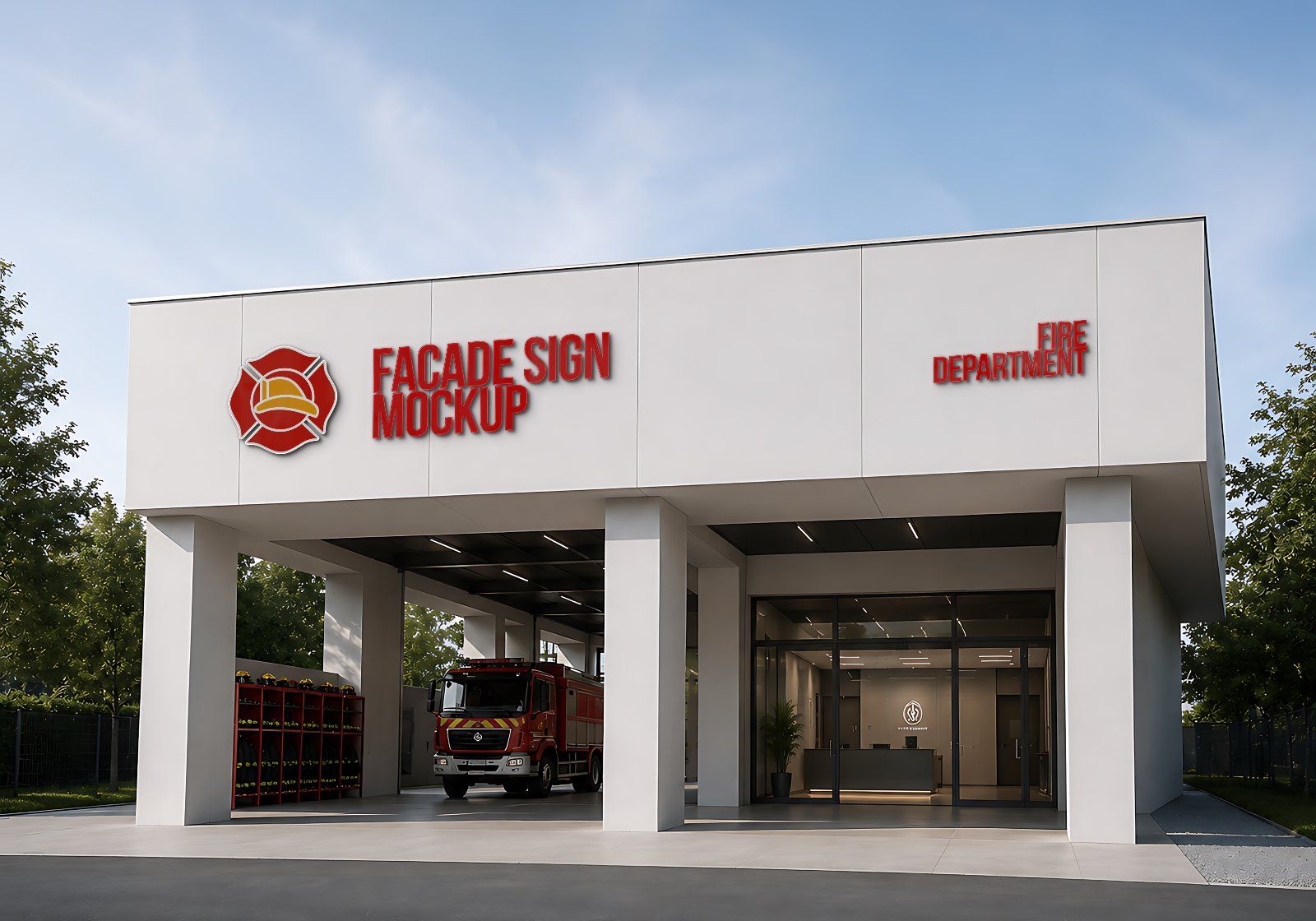 Premium Fire Fighter Branding Mockup Bundle – 15 Rescue PSD Scenes for Emergency Uniforms, Vehicles