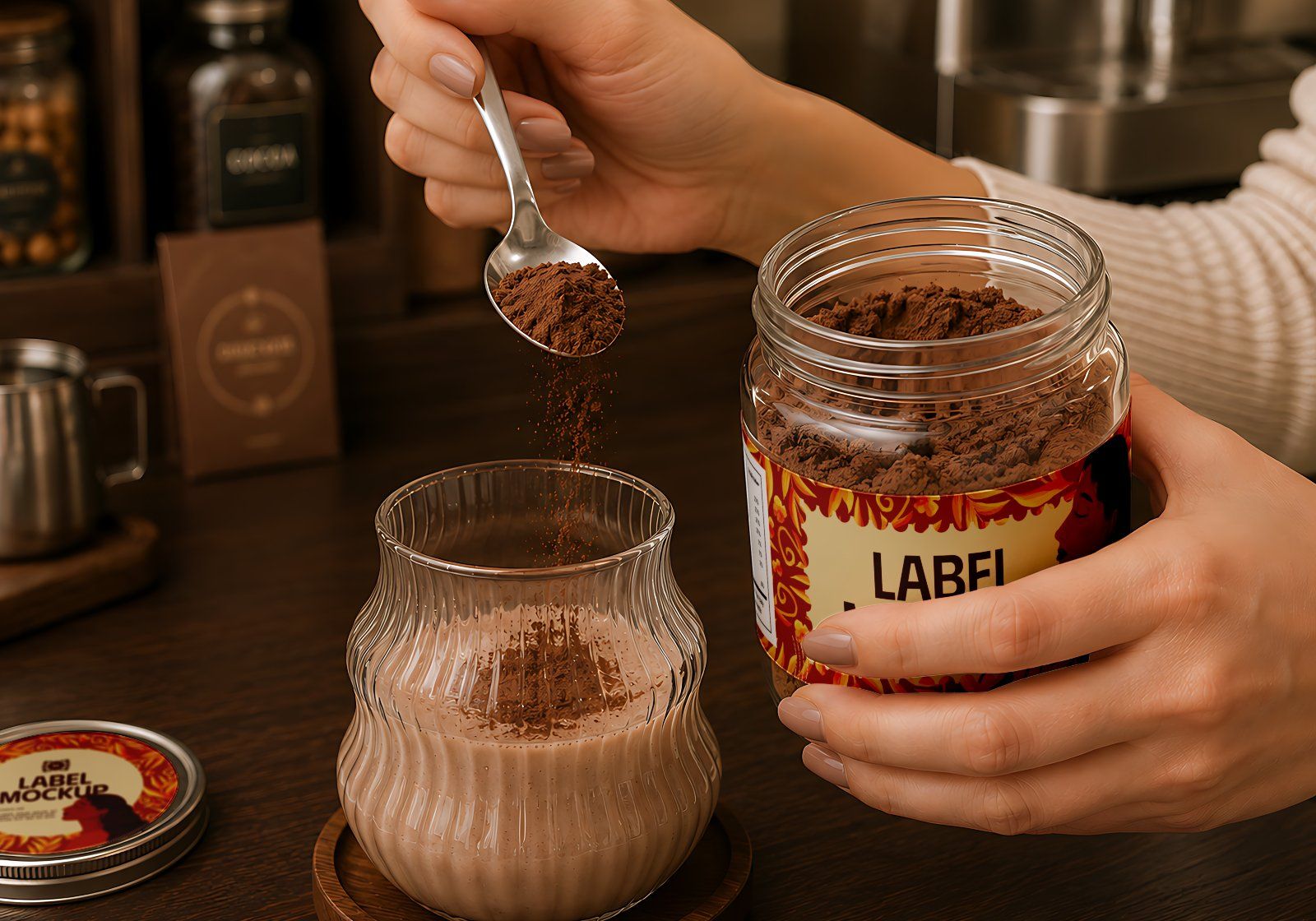 Premium Chocolate Branding Mockup Bundle – 15 Gourmet PSD Scenes for Artisan Packaging, Chocolate Ba