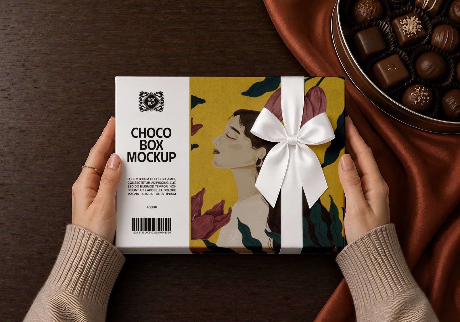 Premium Chocolate Branding Mockup Bundle – 15 Gourmet PSD Scenes for Artisan Packaging, Chocolate Ba