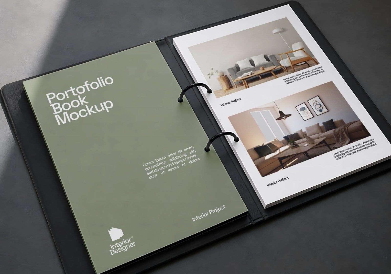 Interior Design Company Mockup Bundle - 15 PSD Templates  Interior Designer & Architecture Firm Bran — image 11
