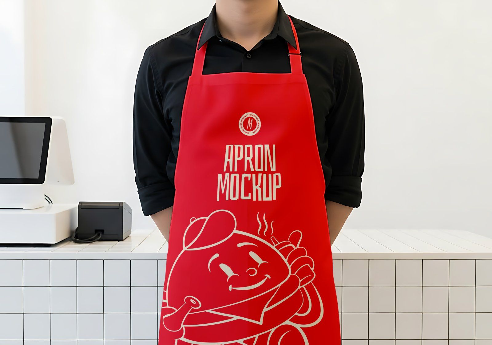 Premium Branding Burger Store Mockup